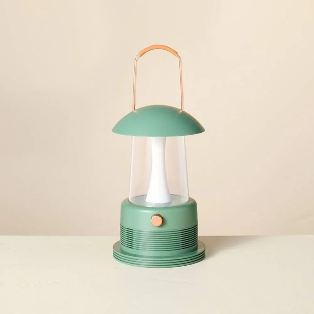 Portable LED Table Lantern with Bluetooth Speaker Green